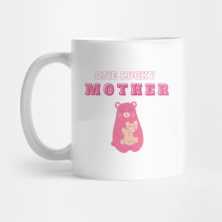 Funny One Lucky Mother design Mug